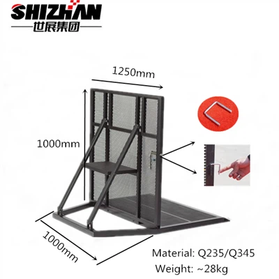 Zábrana proti davu z nehrdzavejúcej ocele