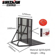 Zábrana proti davu z nehrdzavejúcej ocele